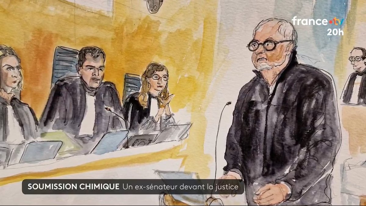 ⚖️ Procès de Joël Guerriau : accusé d’avoir drogué à son insu la député Sandrine Josso pour la violer, l’ex-sénateur lui a présenté ses excuses à la barre sans reconnaître les faits qui lui sont reprochés. #JT20h
