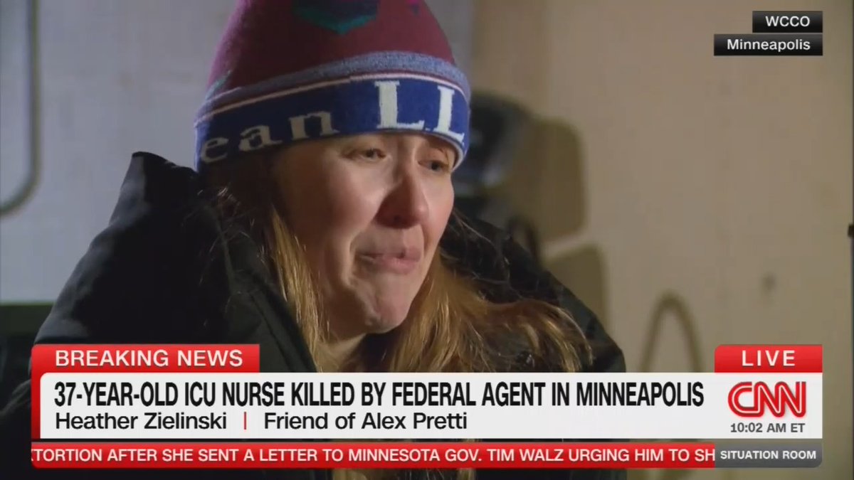 Alex Pretti's friend: "He was standing up for that woman. He was trying to help her get out of that situation... They did not need to kill my friend."