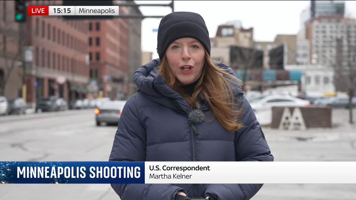 "A carful of children has inadvertently been tear-gassed." Sky's Martha Kelner describes the brutal situation on the ground in #Minneapolis, where two civilians have been shot dead by ICE agents. 🌍