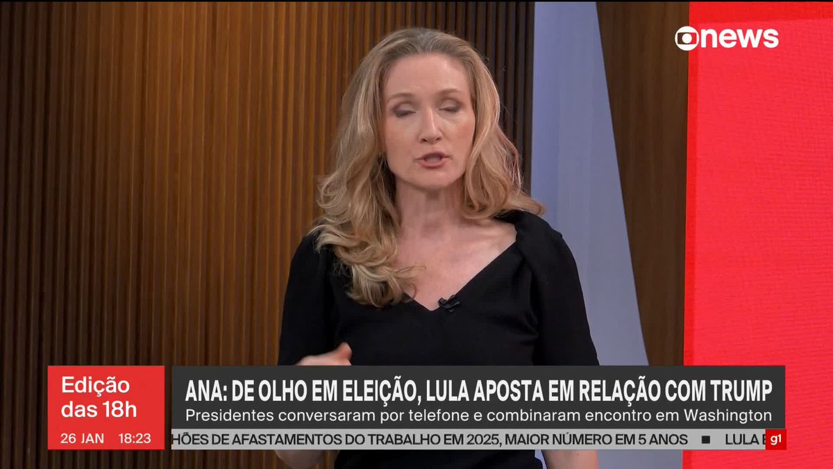 Ana Flor: De olho na eleição, Lula aposta em relação com Trump. Presidentes conversaram por telefone, nesta segunda-feira (26), e combinaram encontro em Washington. ➡ Assista à #GloboNews ao vivo: #Edição18