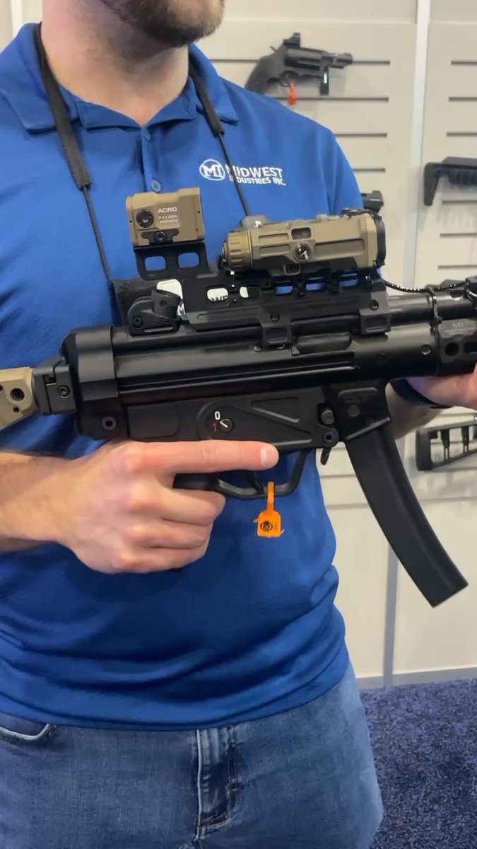 Seen at SHOT Show 2026 👀 NEW Midwest Industries MP5/MP5K NV Optic Mount 🔥