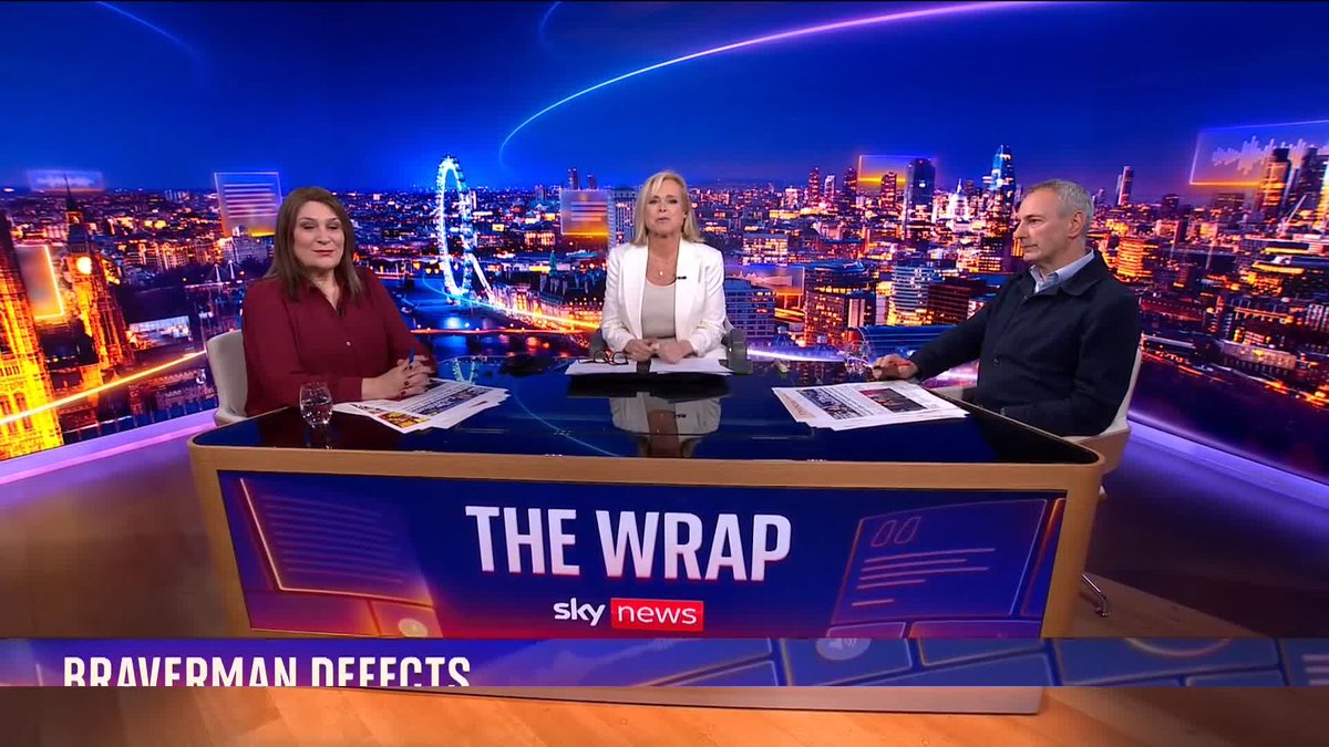 🟣 "Reform is in danger of turning into a Frankenstein party of body parts from all the other parties that nobody wants" Sarah Vine says it's not a surprise that ex-Conservative Home Secretary Suella Braverman has defected to the Nigel Farage-led party 📺 Sky 501