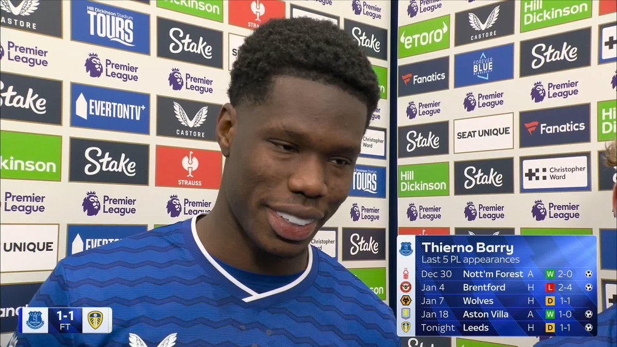 "Before the game I watched TikTok and saw the dance!" Thierno Barry explains his celebration after scoring against Leeds ๐บ