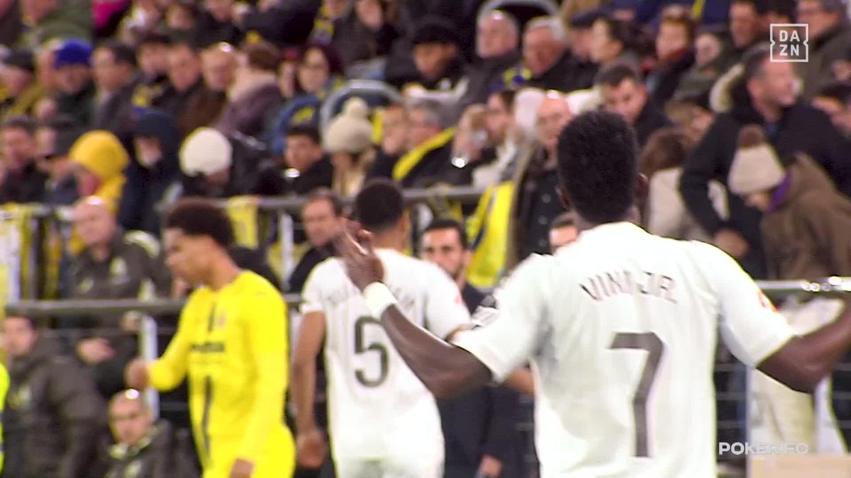 🗣️ "Hermano, no, no. No hables conmigo. Habla con tu gente" La conversación de Vinicius con Gerard Moreno tras el gol del Real Madrid 👀 #PokerFC