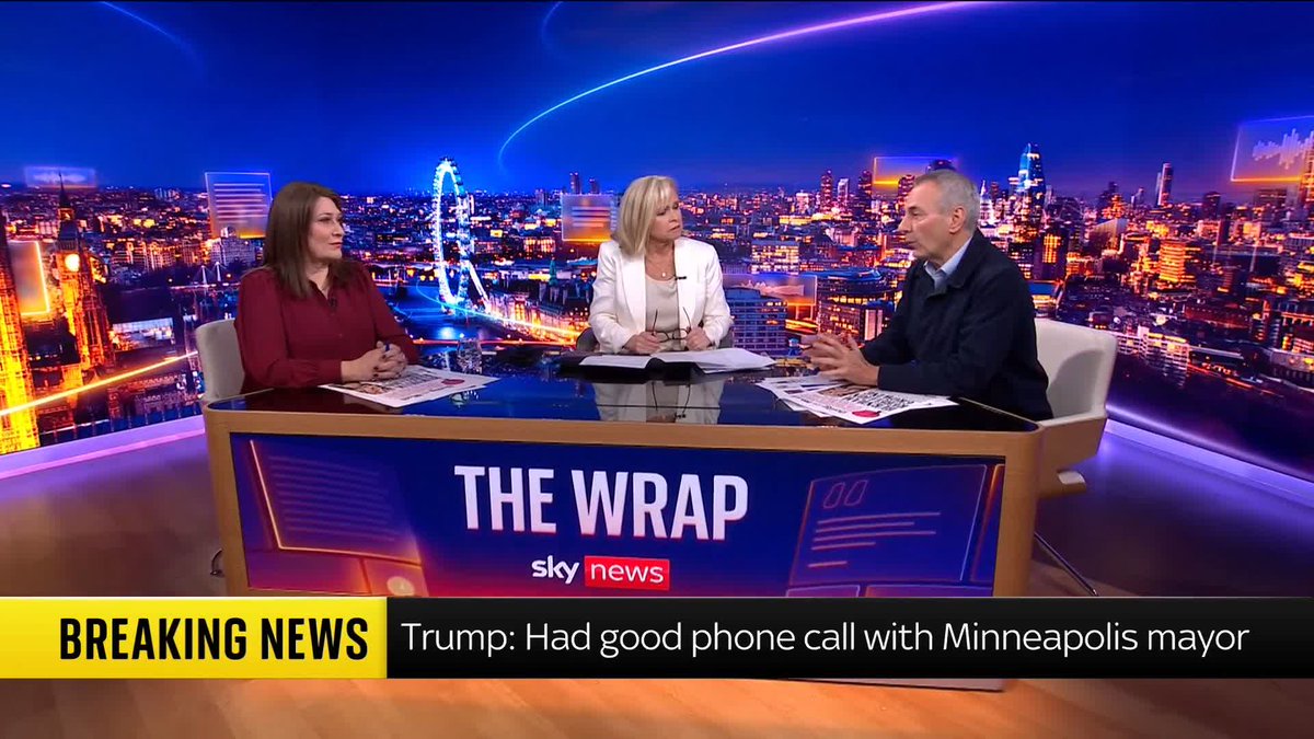 🟣 "You can't just shoot people, Iran shoots people they don't agree with. You can't shoot people for protesting against your policy" Sarah Vine says the Trump administration is in a mindset where they think this is okay 📺 Sky 501