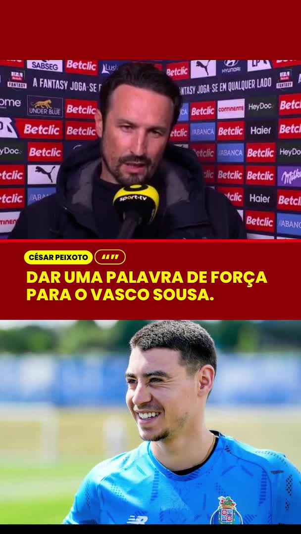 Aqui está o vídeo do momento que referi! 20 VALORES PARA ESTE MOMENTO DO CÉSAR PEIXOTO!👏👏 Vasco Sousa 💪