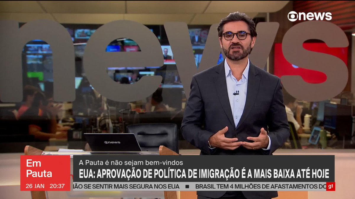 Política de imigração de Trump tem a menor aprovação já registrada. ➡ Assista ao #EmPauta ao vivo: #GloboNews