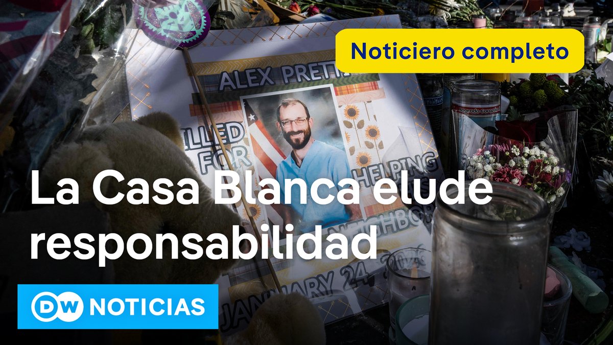 🔴DW Noticias del 26 de enero: Días de tensión máxima en Mineápolis En rueda de prensa, la portavoy del Gobierno Trump calificó como una "tragedia" la muerte de Alex Pretti, un manifestante estadounidense de 37 años, a manos de agentes de inmigración en Minnesota, y culpó a las autoridades locales de lo ocurrido. Democratas y manifestantes piden a la Administración Trump que retire a ICE de la ciudad.