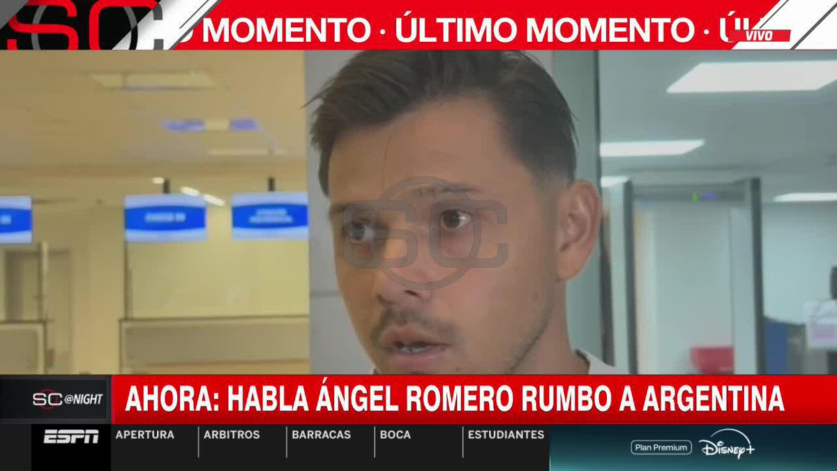 🗣️ÁNGEL ROMERO antes de viajar a la Argentina: "Con #Riquelme fue todo muy fácil, porque viniendo de él y de #Boca, seduce mucho al jugador".