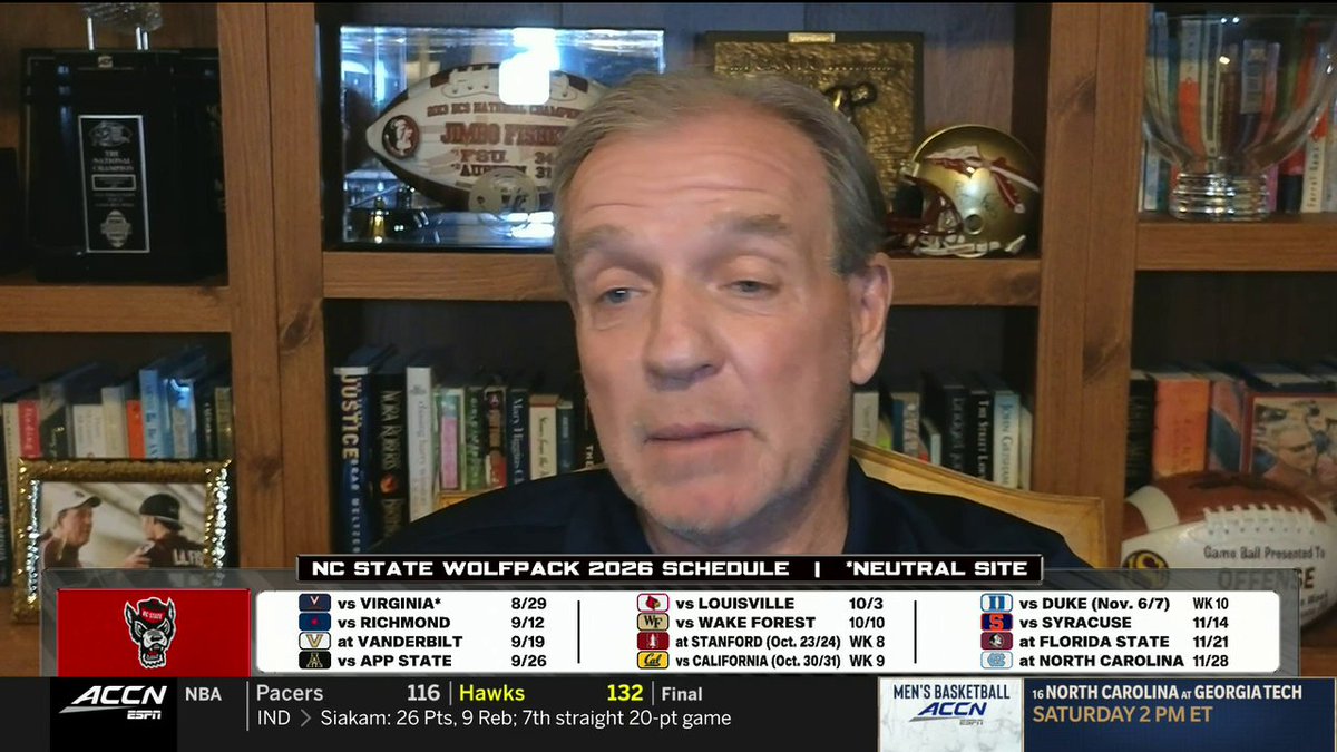 "Anytime you got CJ Bailey, you got a chance ... It's not unforeseen to see this guy be the first pick in the [NFL] draft." Jimbo Fisher gives NC State Football's QB1 his flowers 🐺