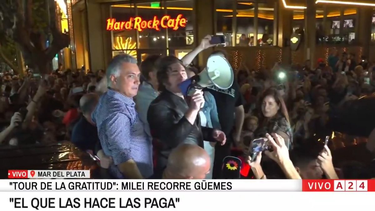 "Mar del Plata": Por la llegada de Javier Milei