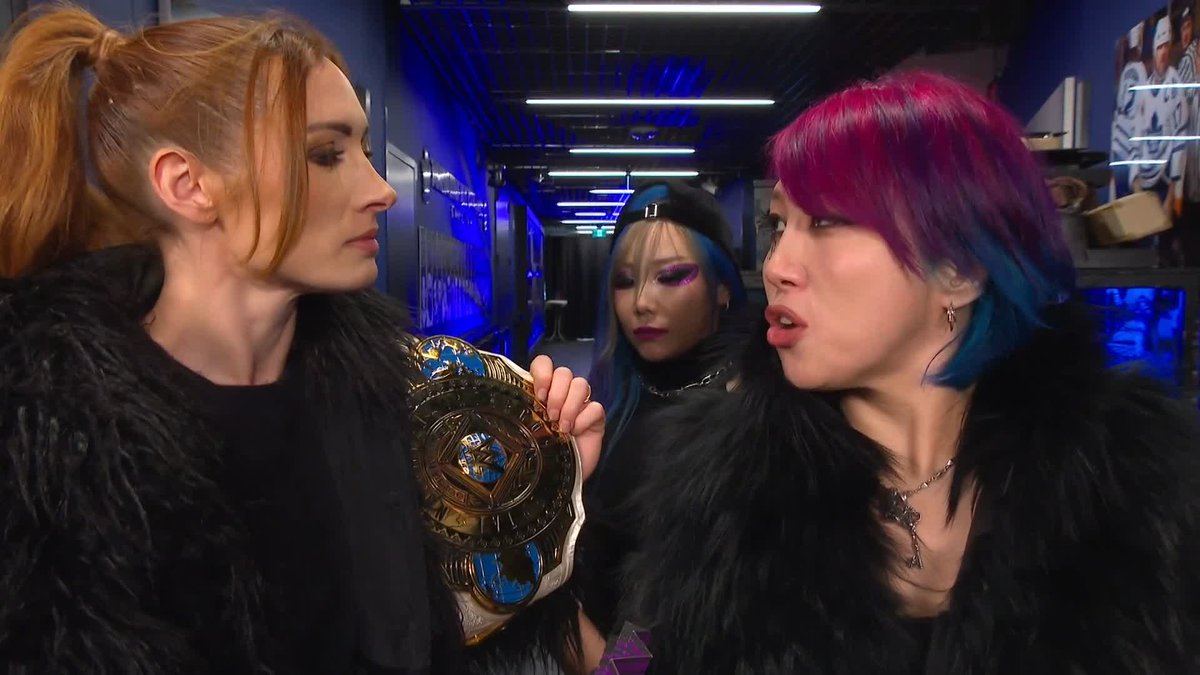 "I'm ready for Asuka" 😲 So much history between Rebecca Quin and The legendary Empress ASUKA / 伝説のASUKA皇后 as they both prepare for the Royal Rumble Match!