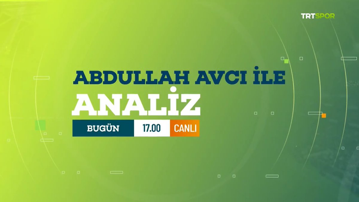 🧐 Türk futbolunun deneyimli teknik direktörlerinden Abdullah Avcı, maçları TRT Spor'da mercek altına alıyor. 📺 Müjdat Mustafa Muratoğlu'nun sunumuyla 'Abdullah Avcı ile Analiz' bugün 17.00'de TRT Spor'da.