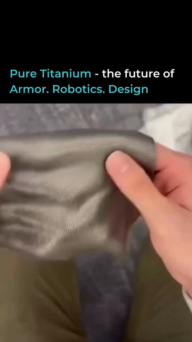 This isn't sci-fi. It's built using Direct Metal Laser Sintering (DMLS), a 3D-printing process that fuses titanium powder layer by layer with high-precision lasers. Each print forms thousands of tiny interlocking links, creating a flexible, chainmail-like sheet that moves almost like real fabric.