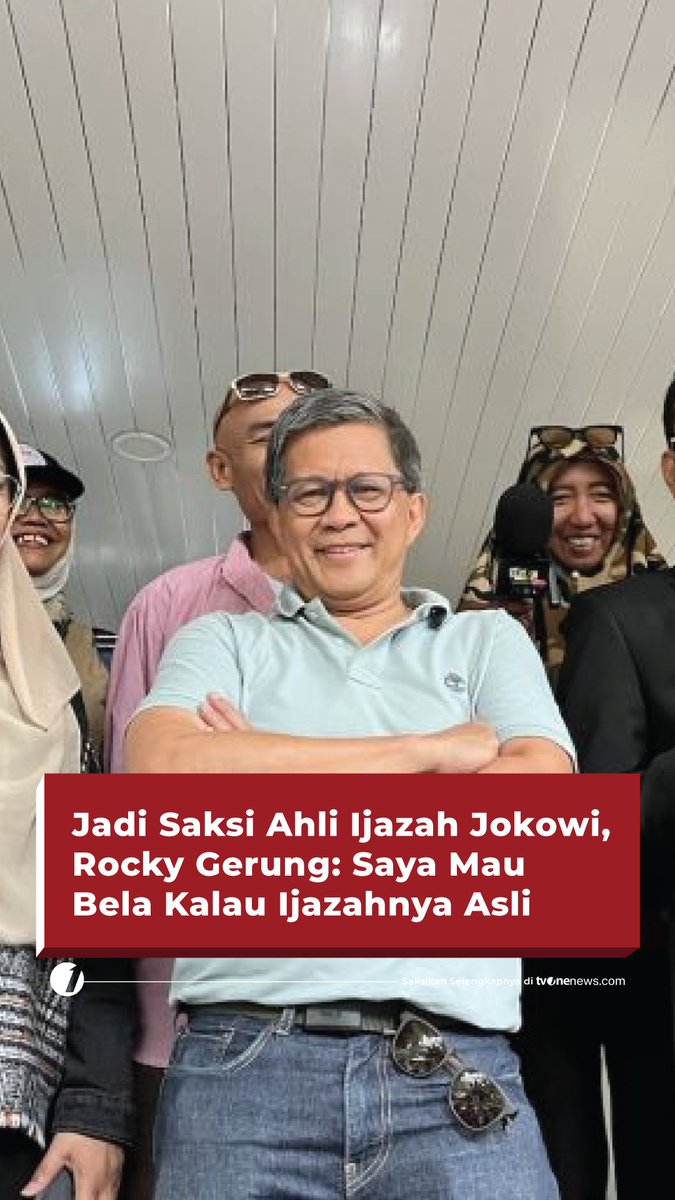 Rocky Gerung akan diperiksa sebagai saksi ahli dalam kasus tuduhan fitnah ijazah palsu mantan presiden Joko Widodo di Polda Metro Jaya. Simak selengkapnya di #HardNews_Hukum #NewsOne #CariBeritaditvOne #RockyGerung #Jokowi #IjazahJokowi #RoySuryo #FO01