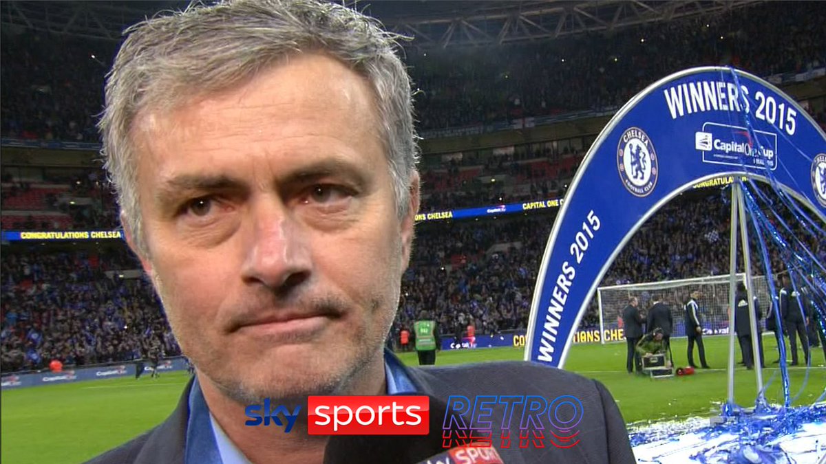 Mourinho’s post match reaction after winning the 2014/15 League Cup title which was Chelsea’s first title of the season is so epic. Man said finals are not to be played, they are to win. 😂