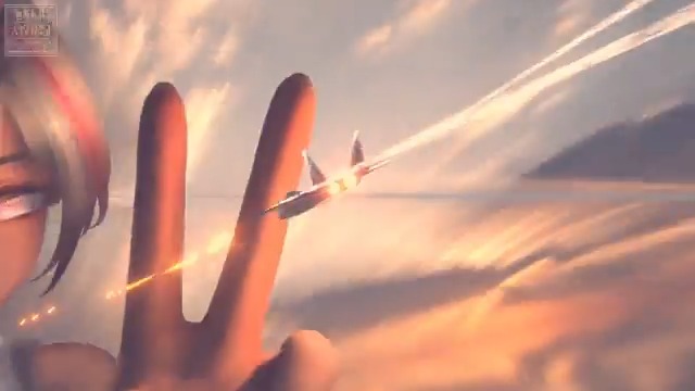 少し前に実験を兼ねてBlueskyに上げていた動画🎥 巨大娘と飛行訓練（？）✈️✌️ #giantess