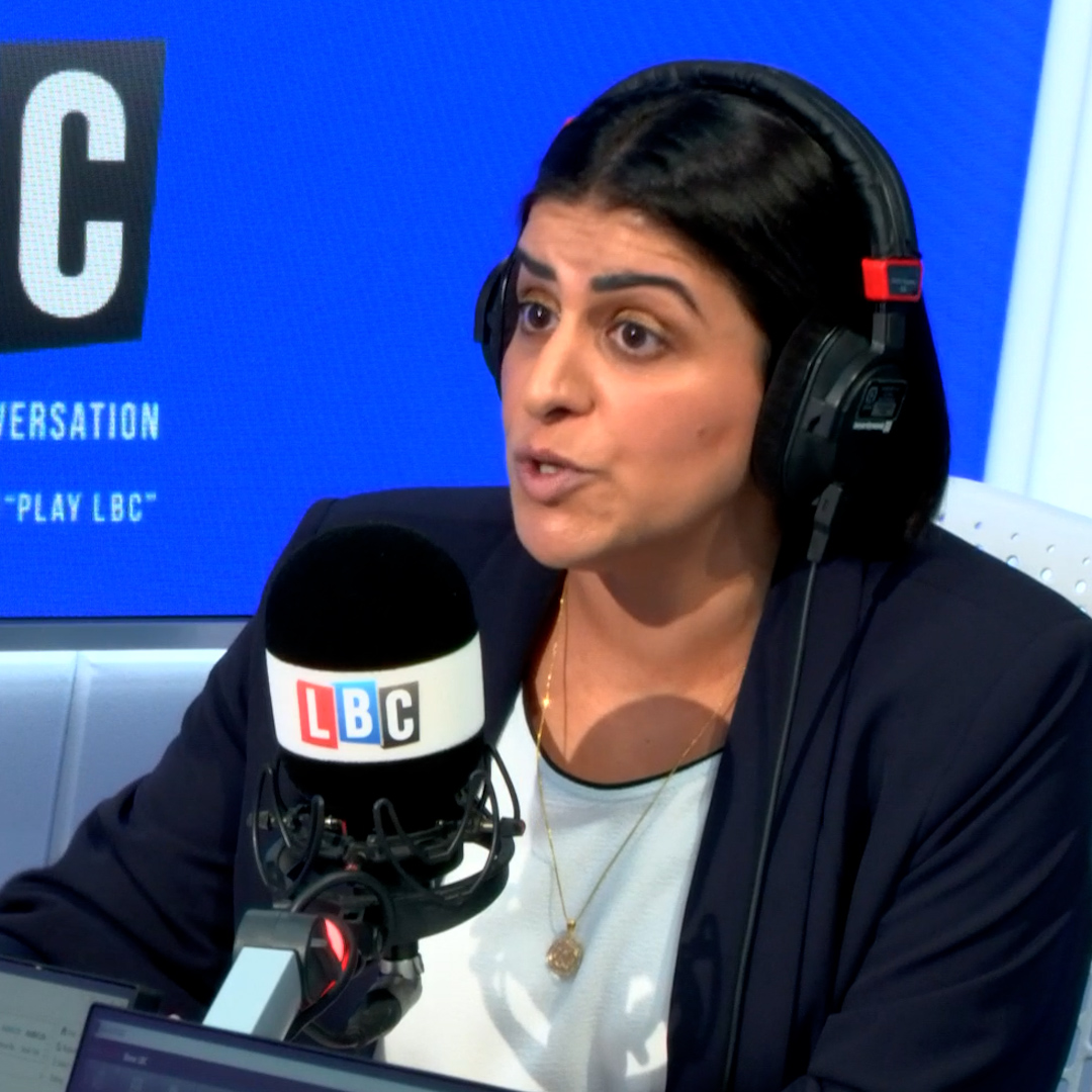 “So you’ve had a conversation about that?" “No, I haven’t spoken to the Chief Constable directly... I will do." Caller Sue is worried about migrants moving into Crowborough and wants to know what additional safety measures are being put in place by the Home Secretary.