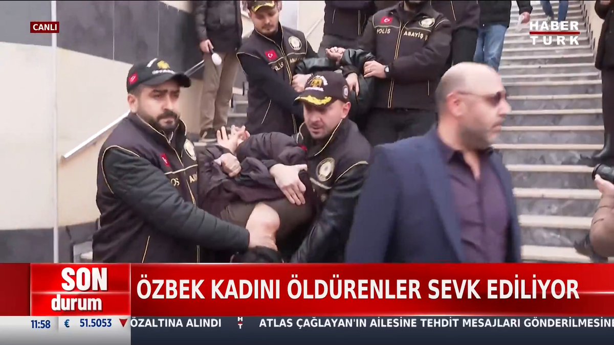 #SONDURUM - 36 yaşındaki Durdona Khakimova'yı öldürenler adliyeye sevk edildi.