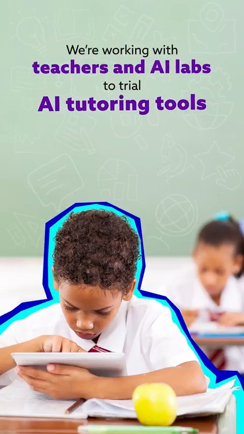 AI in classrooms has the potential to break down barriers and provide personalised learning experiences 🚀📈 That’s why we’re trialling the use of AI tutoring tools in schools, creating safe UK benchmarks 💻