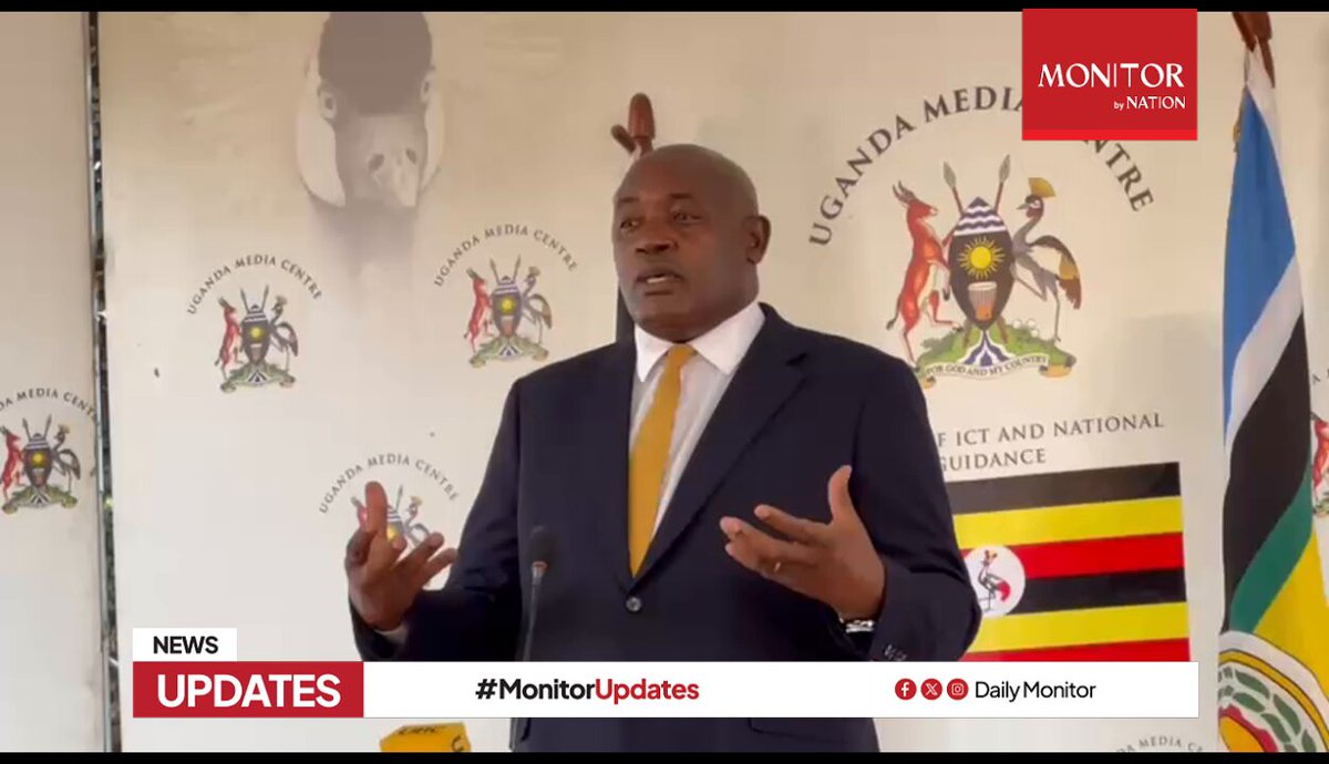 WATCH: ICT Minister and National Guidance Minister, Chris Baryomunsi, says the deployment of security at former presidential candidate Robert Kyagulanyi’s residence is purely for monitoring purposes, citing credible intelligence about potential plans to incite violence after the elections. He has urged Ugandans not to be misled into acts of violence, noting that those allegedly inciting unrest are in hiding while their children are abroad. #MonitorUpdates 📹: Geofrey Mutumba