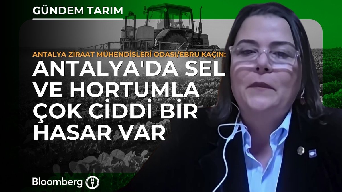Antalya Ziraat Mühendisleri Odası - Ebru Kaçın: 📍 Antalya'da sel ve hortumla çok ciddi bir hasar var 📍 Tahmini 10 bin dönüme yakın alanda hasar var.