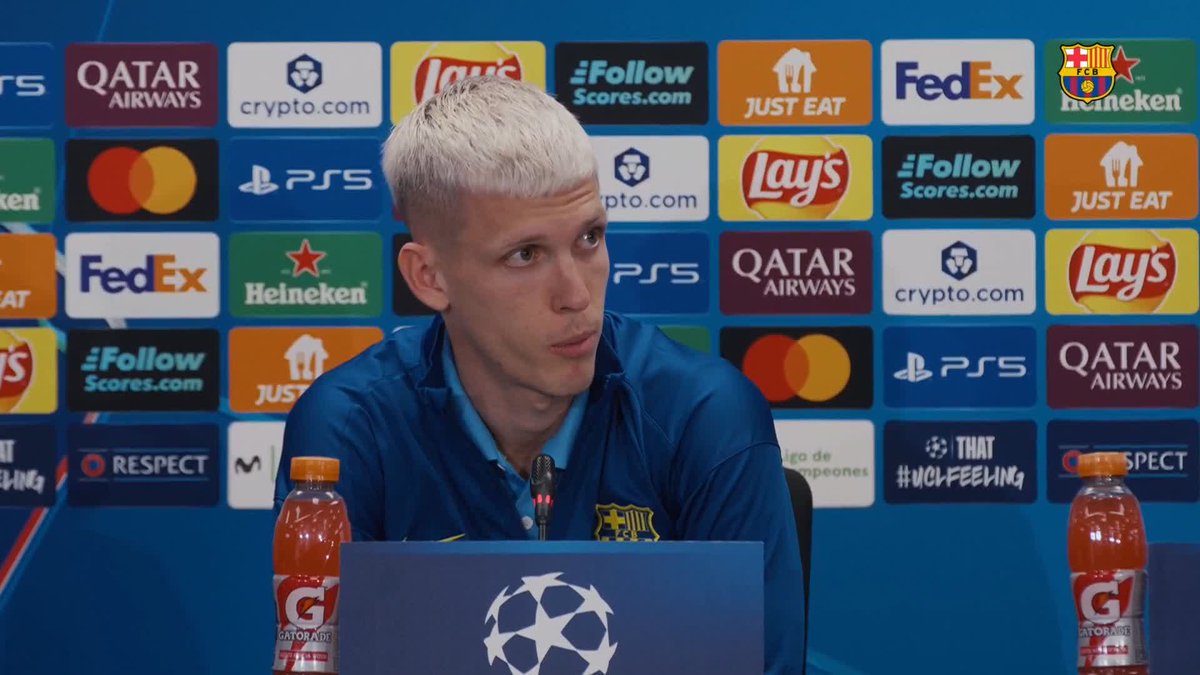 "Les baixes de Pedri i Frenkie són sensibles, però no serà excusa. Jo hi puc jugar, Casadó, Bernal, Eric... també poden jugar de '6'. No hi haurà problema." 🎙️Olmo, sobre les baixes al mig del camp