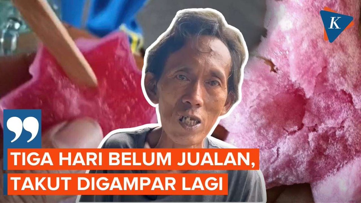 Tak Lagi Dagang Usai Dituduh Polisi, Pedagang Es Gabus: Saya Takut Digampar Lagi! ~WR #Viral #Pedagang #EsGabus #Polisi