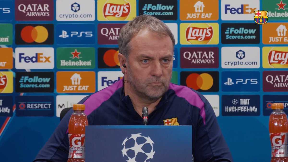 🎙️ Hansi Flick: "This is the Champions League and we must show our top level. There are no excuses."