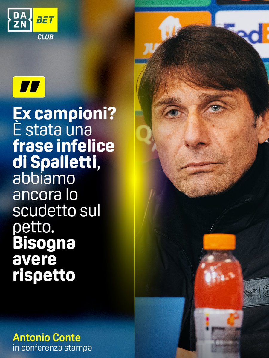 "𝘌𝘹 𝘤𝘢𝘮𝘱𝘪𝘰𝘯𝘪 𝘥'𝘐𝘵𝘢𝘭𝘪𝘢" 👀 Conte non ci sta e risponde a Spalletti 😬🗣️ #Conte #Napoli #DAZN