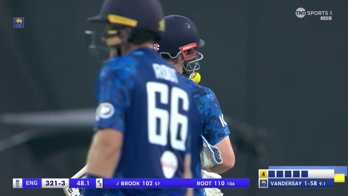Harry Brook after 40 overs - 35* (26). Harry Brook after 50 overs - 136* (66).