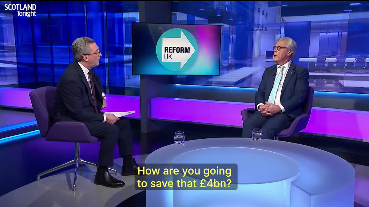 Scotland Tonight: Reform UK plans huge savings by cutting spending on 'ideological green nonsense'