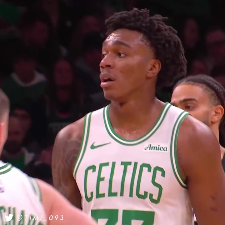 BIG shout-out to Amari Williams ☘️ He's making a really nice impact out there for the Celtics as he had a career-night against the Blazers with 9 points, 7 rebounds and 2 blocks: