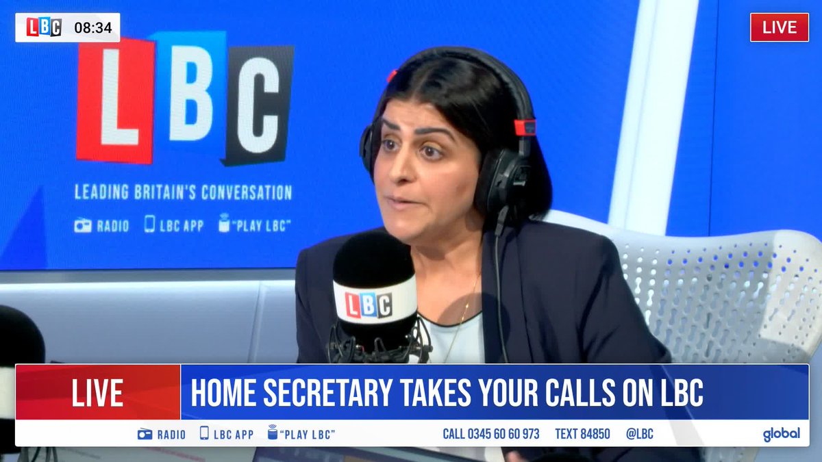 Just look at the elision going on here, between Palestine protests & antisemitic attacks - both by Shabana Mahmood MP & Nick Ferrari. Look at it, understand it & think about how these people use the Jewish community as a political football. Appalling.