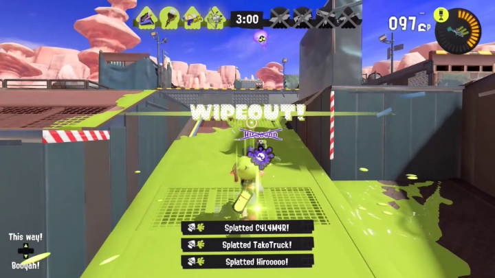 The Flow Aura state will stay active for a while, but its duration will be increased if you get additional splats, or assist your allies in getting more splats. We've found that continuing to win dramatically decreases the chances of losing!