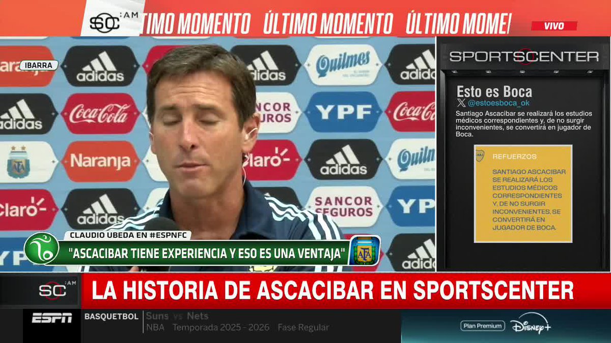 🎓 EL SIFÓN YA LO CONOCE: esto decía Claudio Ubeda sobre Santiago Ascacibar, nuevo refuerzo de Boca, cuando lo dirigió por primera vez en la Selección Argentina Sub-20 hace ya una década, donde hasta le dio la CINTA DE CAPITÁN...