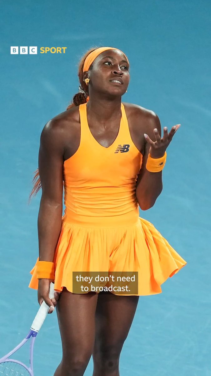 ๐ฃ "I feel like certain moments they don't need to broadcast" ๐บโ Coco Gauff has called for more player privacy after she was captured smashing her racquet backstage following her defeat at the Australian Open ๐พ๐ฅ