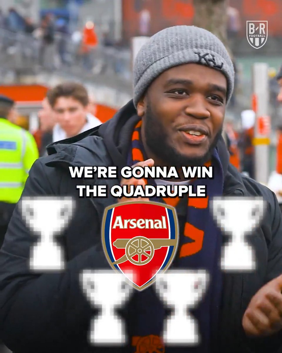Arsenal fans are confident of multiple trophies this season 🏆🏆❓