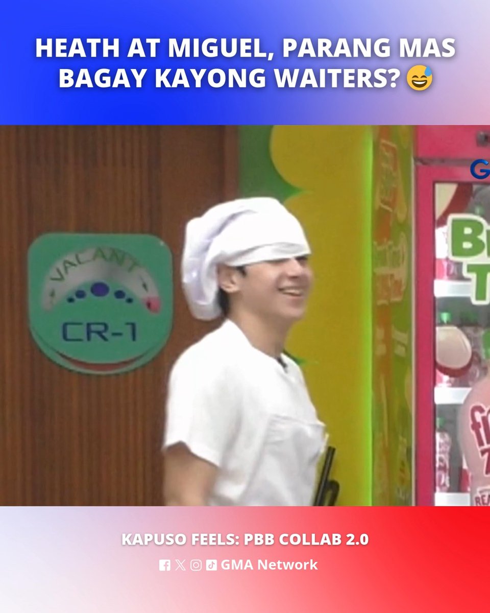 #KapusoFeels: Buti hindi nasunog ang kusina ni Kuya 🤣 #HeathJornales #MiguelVergara Watch #GMAPBBCollab on weekdays at 9:40 PM and on weekends at 6:15 PM on GMA!