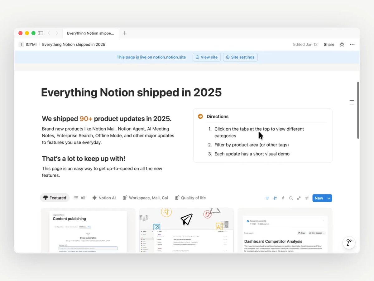 We shipped 90+ product updates in 2025. Some big, some you might have missed. Browse through every update from 2025.
