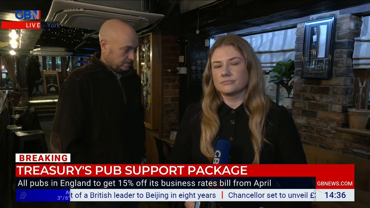 'This is not what we were hoping for...' Pub owner Steve Wood reacts to Labour's announcement of a support package of business rate relief for pubs, as the hospitality industry weathers a storm of rising operating costs and declining footfall.