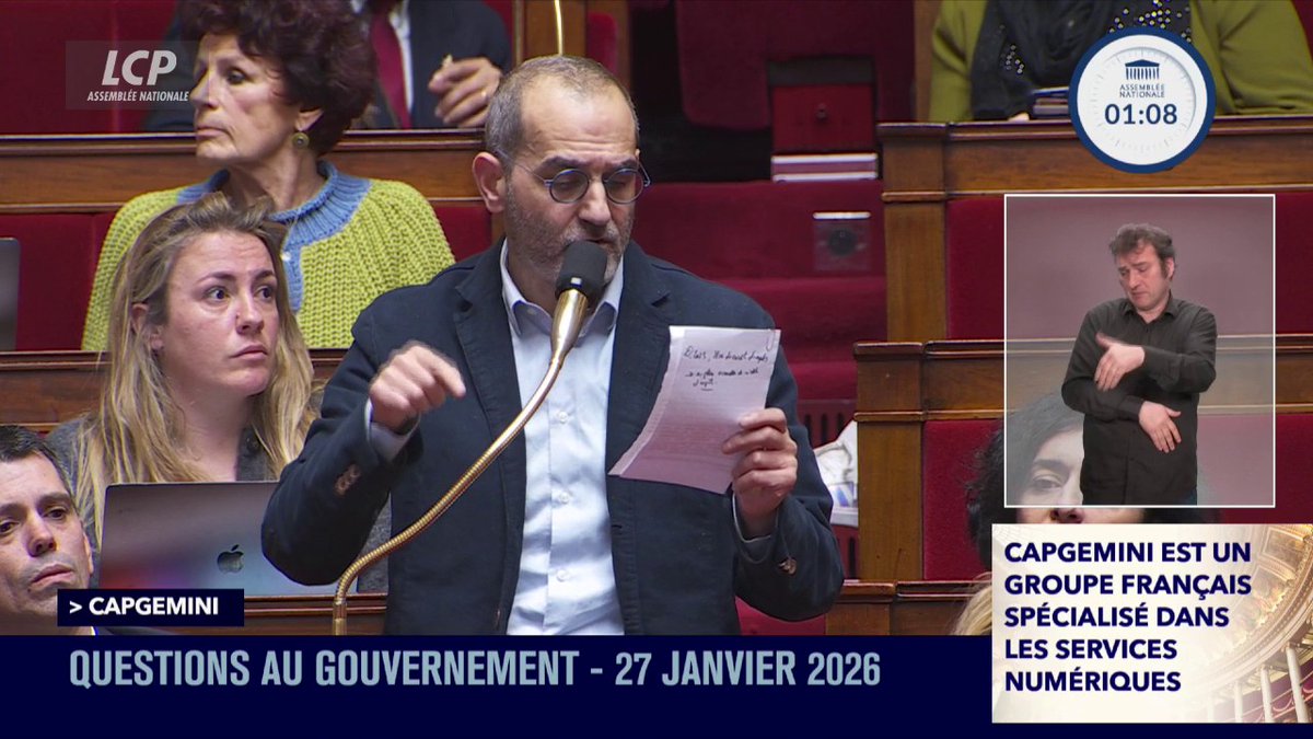Très bonne question. Qu’est-ce que le gouvernement pense de la collaboration de Capgemini avec l’ICE ?