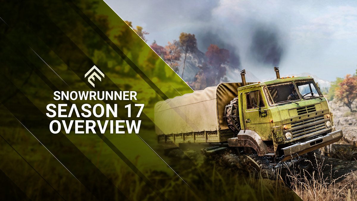 #SnowRunner Season 17: Repair & Rescue is here! 🍂 🏔️ New region: Western Asia 🗺️ 2 mountainous 4km² maps 🚚 Voron G-5352 & Jangsu RX600 ⚙️ Truck add-ons 🏗️ Fields & Monastery Restoration Get it now: