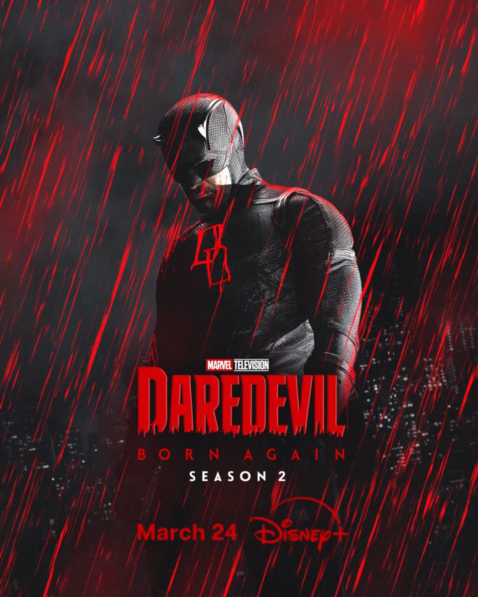 Marvel Television’s #DaredevilBornAgain Season 2 premieres March 24 only on Disney+ Canada 🇨🇦.