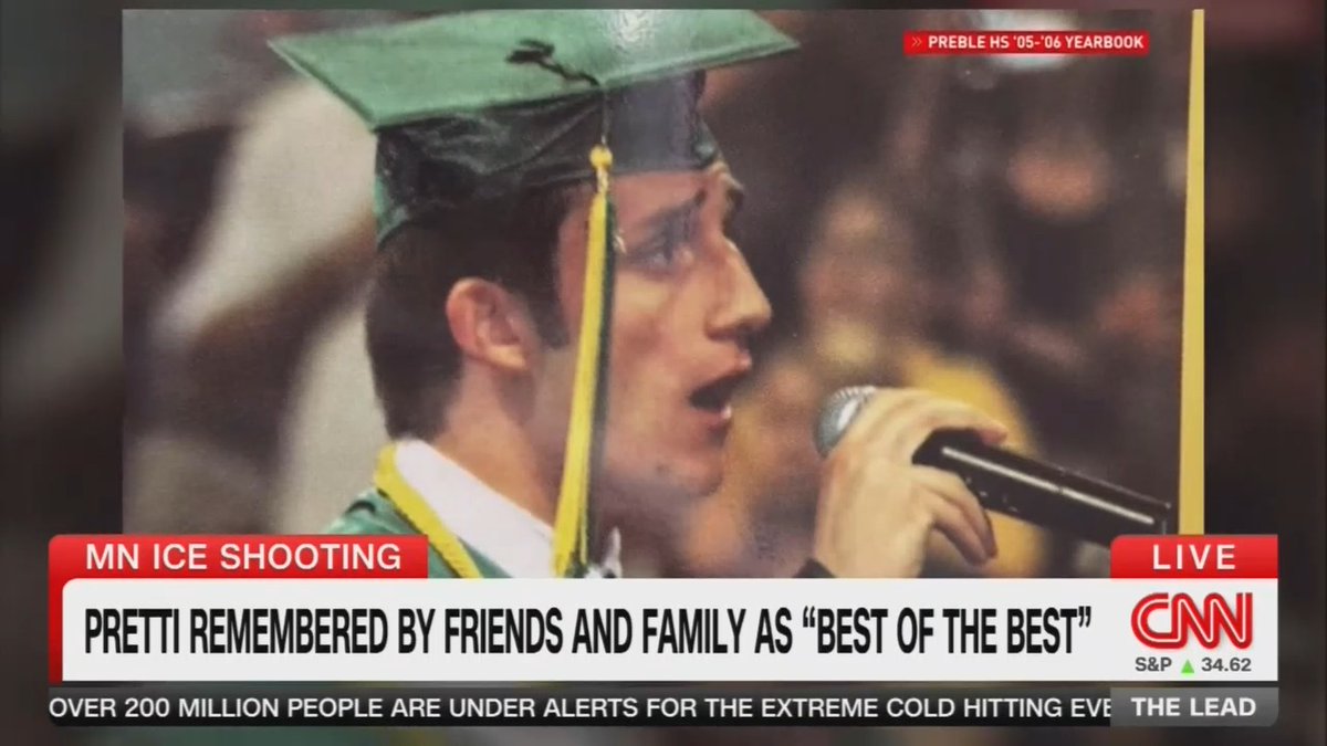 Alex Pretti's former classmate: "An attack on Alex feels like an attack on all of us. I don't have words to describe the amount of rage that I have when he's described as a domestic terrorist. He was there to help people. He was there to spread a message of warmth and love in this country."