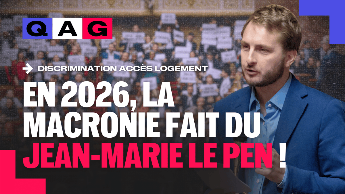 🔴🗣️ URGENT ! François Piquemal alerte sur les discriminations dans l'accès au logement et les mesures racistes du Budget 2026. Le ministre craque. « En 2002, Jean-Marie Le Pen promettait la préférence nationale dans l’attribution du logement. En 2026, la Macronie l’aura introduite dans son budget. Honte à vous ! » #DirectAN #QAG
