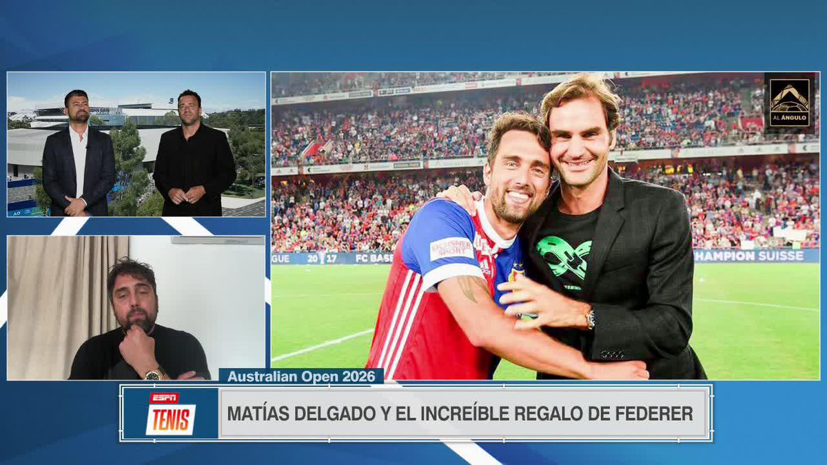 😱 Matías Delgado, ídolo de Roger Federer, y el día que Su Majestad le regaló su raqueta. 📺 Mirá El Show de ESPN Tenis en el Plan Premium de Disney Plus y el canal de YouTube de ESPN Fans.