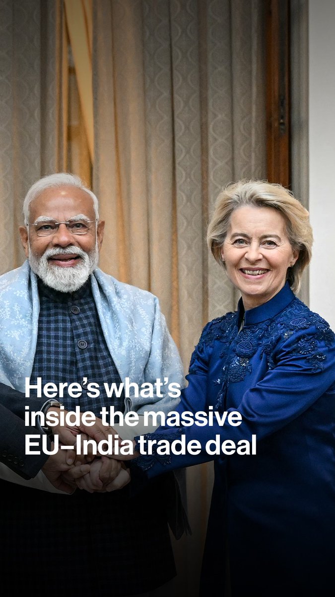 The EU and India have agreed to a landmark trade deal, cutting tariffs on nearly all goods as both move to hedge against Trump’s tariffs. Alisha Sachdev explains
