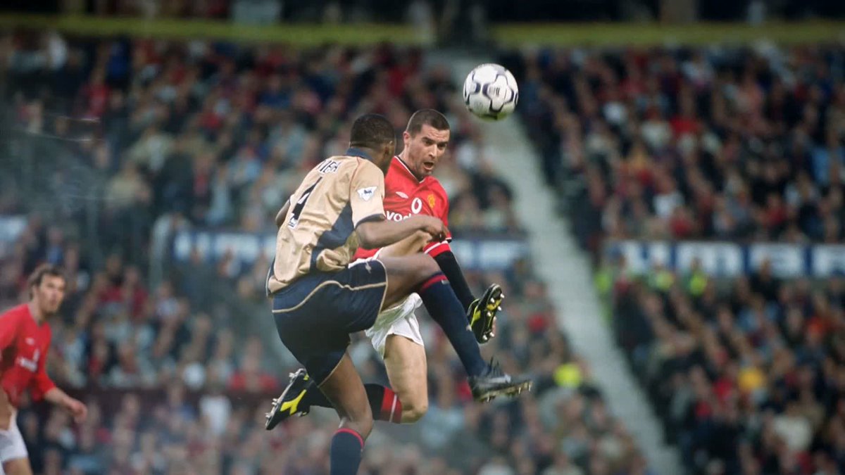 "This guy is a man who you could throw into any battle and you could not intimidate him" 💪 Arsène Wenger reflects on the rivalry between Patrick Vieira and Roy Keane ⚔️