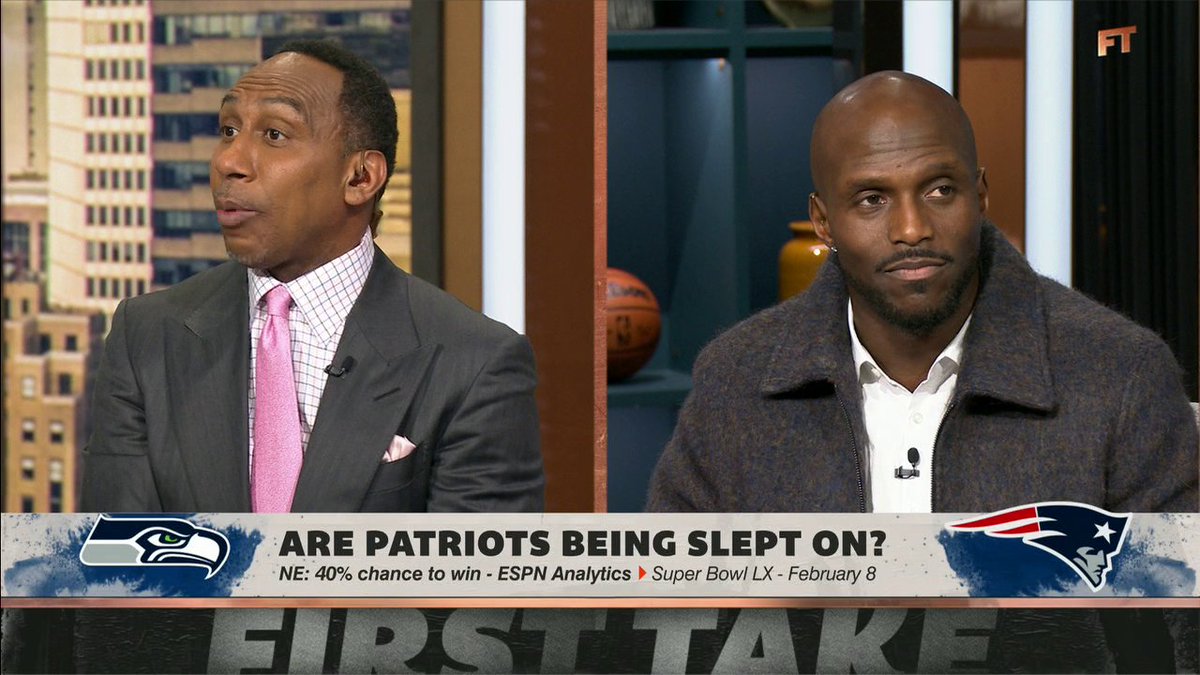Stephen A Smith on the Patriots: 🎥: First Take "I'm snoring. ... [The Patriots] aren't winning the Super Bowl."